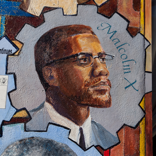 Malcolm X mural San Francisco, CA Photo: Franco Folini